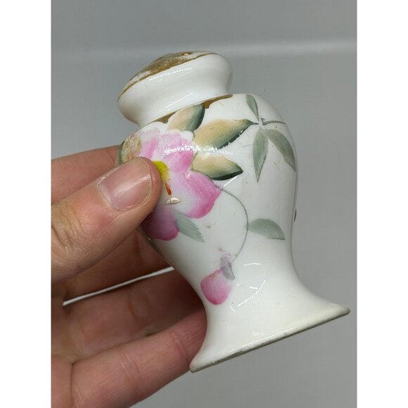 VTG Noritake Azalea Bulbous Salt/Pepper Shaker 1Pc - 3" Handpainted Floral Japan - Picture 4 of 7